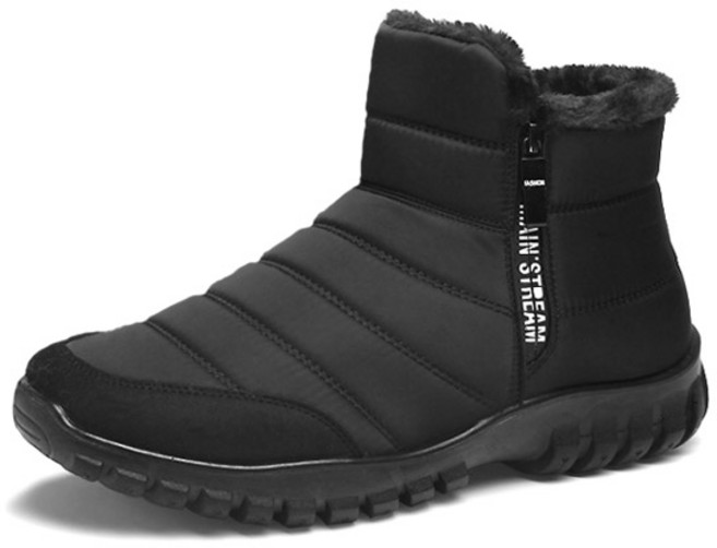 Dadende 男性防潑水防寒中筒毛靴 CS035