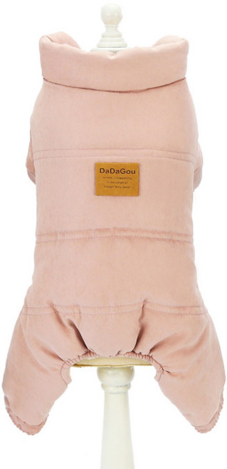 딩동펫 반려동물 밤비 패딩 올인원, 핑크, 1개
