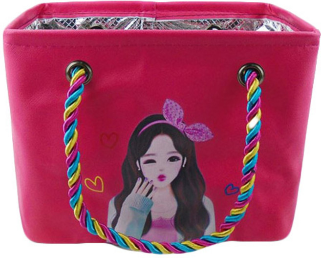 버블리데이 물빠지는 러블리 걸 목욕가방, 진핑크