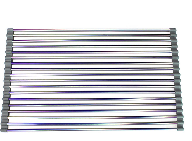 간편 식기건조 싱크롤선반 18롤, 그레이, 1개