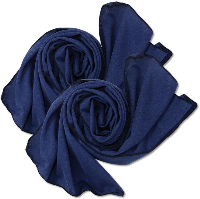 더해피 쿨론 아이스 쿨타올 100 x 30 cm, 네이비, 2개