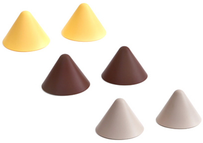 에라토 헤이 실리콘 냄비손잡이 3종 x 2p, 망고, 베이지, 초코, 1세트