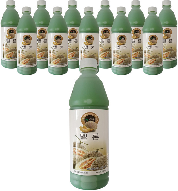 청솔 멜론 음료, 835ml, 12개