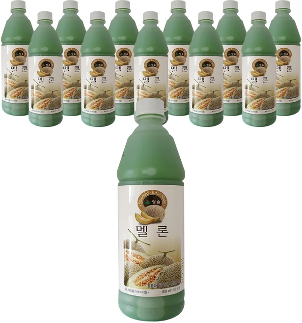 청솔 멜론 음료, 835ml, 12개 - 쿠팡