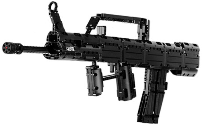 95식 자동소총 조립 블럭 QB-Z95 CBT240057, 블랙, 1개