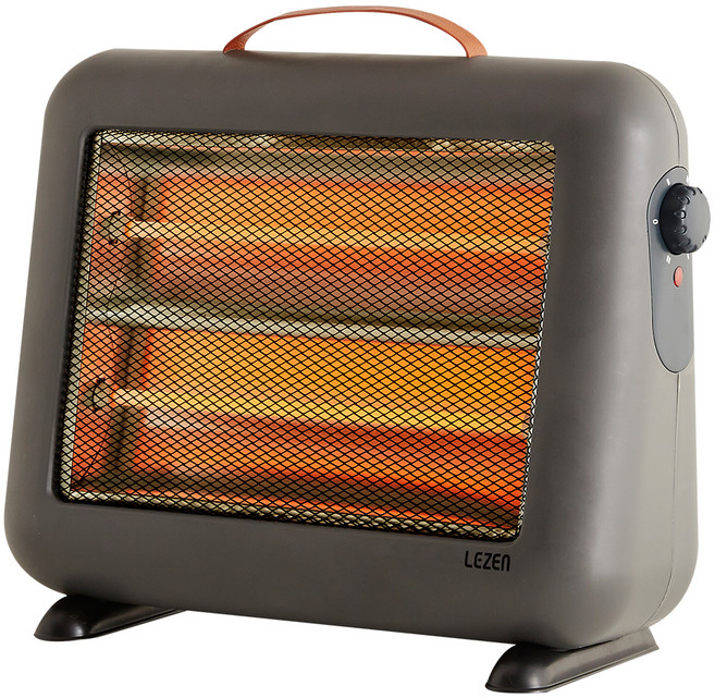 르젠 2단 석영관 전기히터, LZHQ-2200S, 그레이