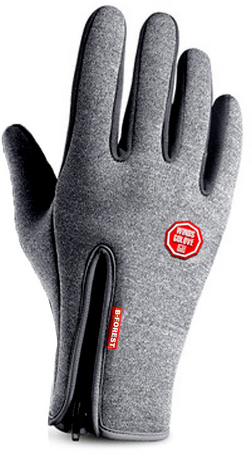 알럽핏 라인지퍼 논슬립 멀티 스포츠 장갑, 그레이, 1개