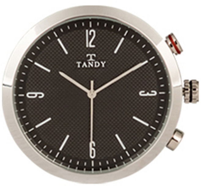 탠디 로얄 차량용 인테리어 시계 아라비아 인덱스 블랙, 1개