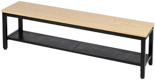 도리퍼니처 아이언 블랙 철제 거실장, LPM내추럴