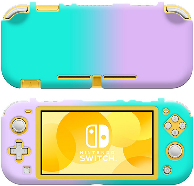 호후 닌텐도 스위치 라이트 그라데이션 파스텔 하드 케이스 바이올렛 + 민트, 1개