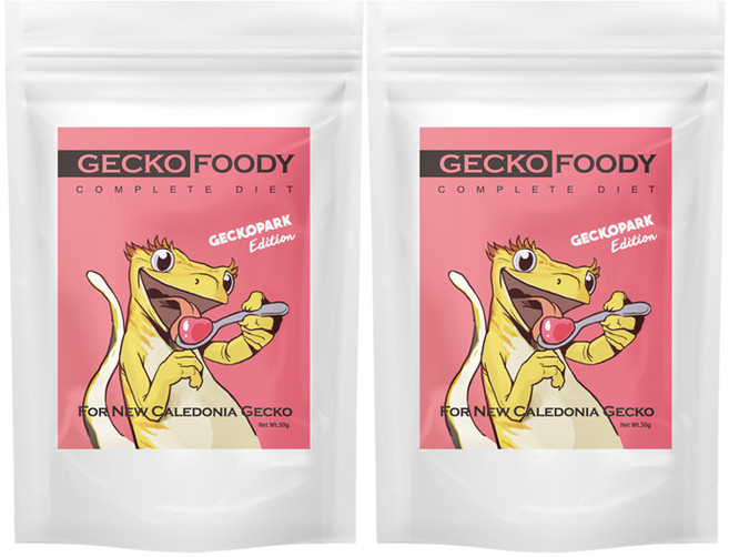 푸디웜 게코 푸디 베리망고 사료, 50g, 2개