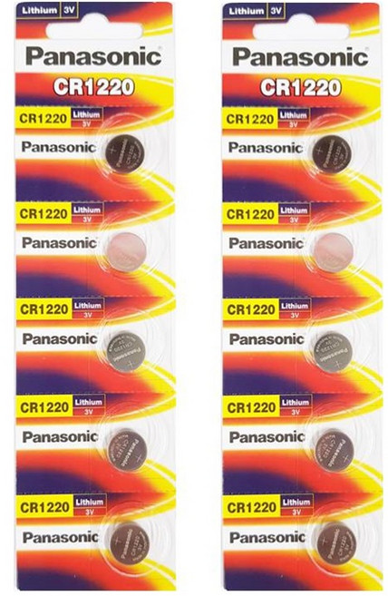 파나소닉 리튬 코인 건전지 CR1220, 1개입, 10개