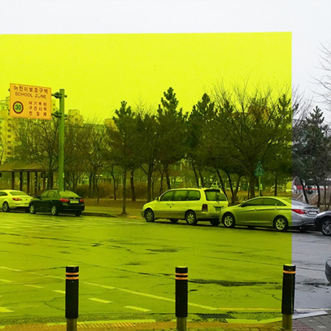 윈도우칼라 투명필름, GRYELLOW옐로우, 122cm x 10m