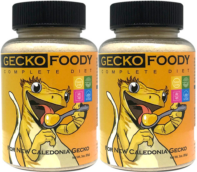 푸디웜 게코 푸디 후르츠 사료, 85g, 2개