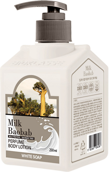밀크바오밥 퍼퓸 바디로션 화이트솝, 250ml, 1개