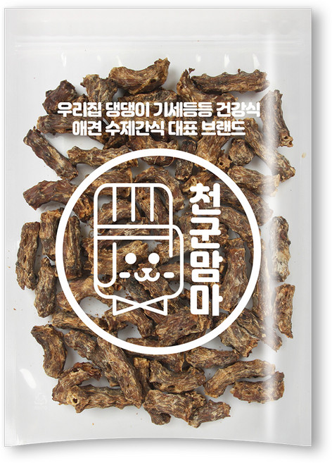 천군맘마 강아지 수제 간식, 오리목뼈맛, 500g, 1개