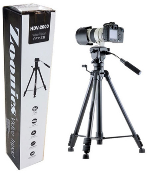 주닉스 DSLR 카메라 삼각대, HDV-2000, 1개