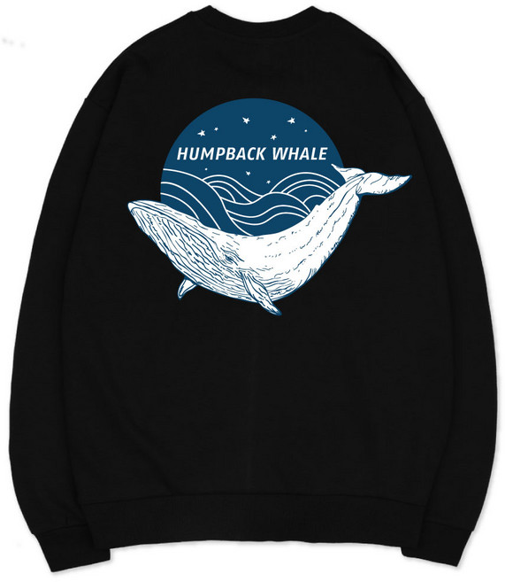 벤힛 웨일 세미 오버핏 소프트 기모 빅사이즈 맨투맨