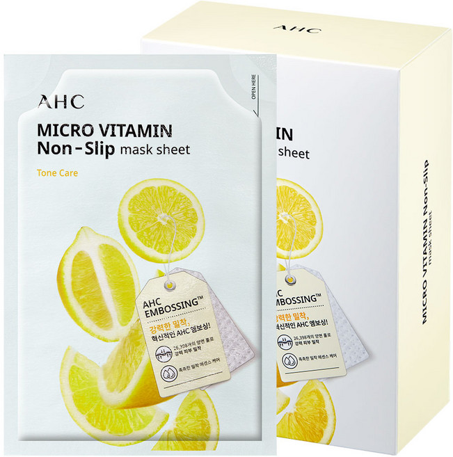 AHC 마이크로 비타민 착붙 마스크 시트 33ml, 1개입, 10개