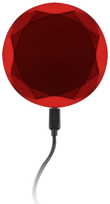 브리츠 고속 무선 충전기 BZ-T7 WC, 레드, 1개