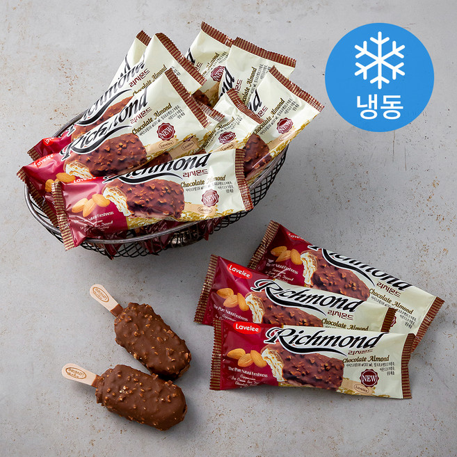 라벨리아이스크림 리치몬드 아이스크림 (냉동), 108ml, 1개입, 24개