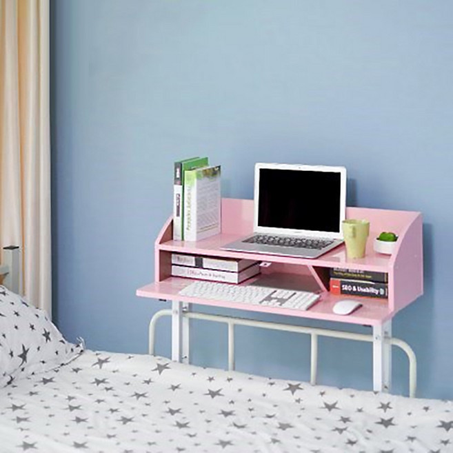 가팡 원목 보강형 침실 보조 거치대, 핑크