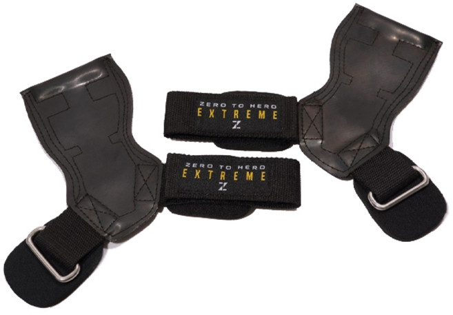 제로투히어로 익스트림 그립 헬스 손목보호대 좌우세트, 1세트, BLACK
