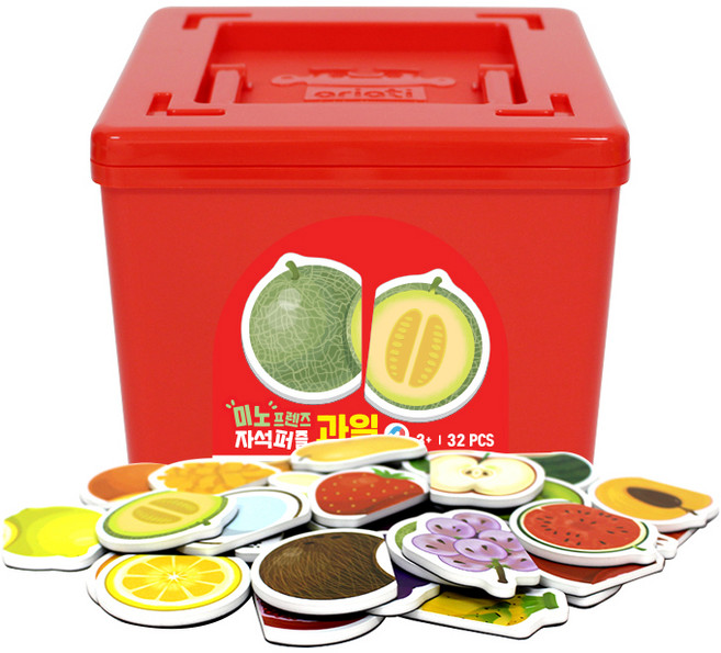 아리아띠 미노 프렌즈 자석퍼즐, 과일, 1개