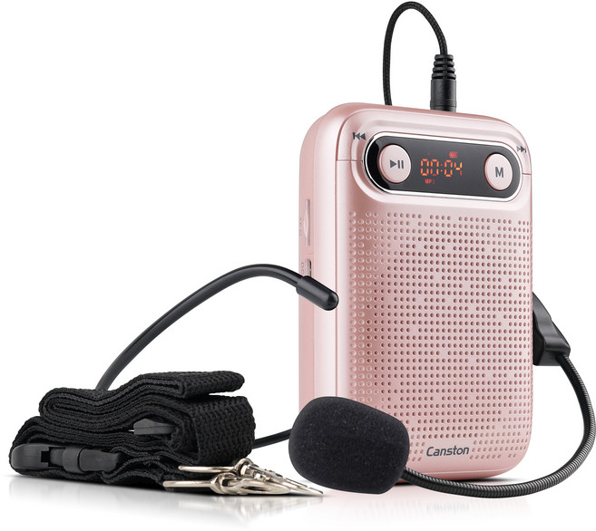 캔스톤 컴팩트 강의용 마이크 기가폰 확성기 앰프 스피커, K78, 핑크