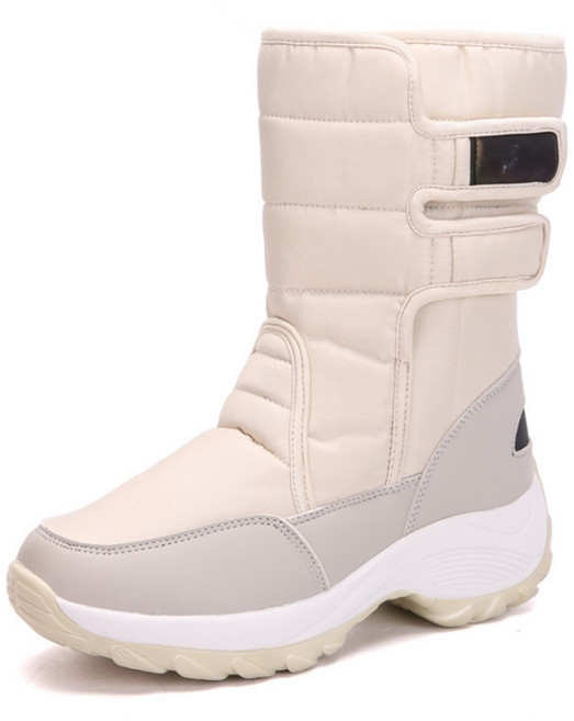 콩 여성용 빈슈 컬러풀 찍찍이 패딩부츠