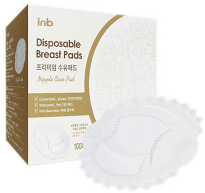 아이앤비 프리미엄 3D 수유패드, 100개입, 1개