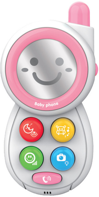 후앙어 플레이그라운드 멜로디 베이비폰 아기전화기 huanhe0513, 핑크, 1개