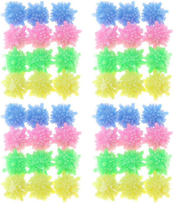 리빙다 리빙다 도깨비 컬러 세탁볼 랜덤발송, 12개입, 4개, 혼합색상