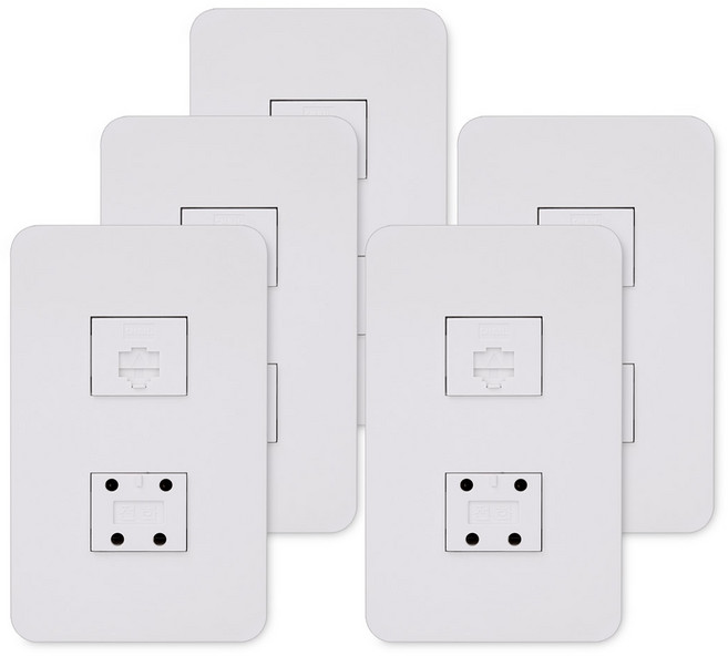 디아트 매입콘센트 8P + 4P BOM861, 5개