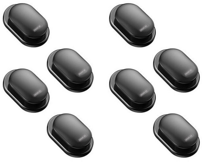 어반카 접착식 다용도 후크, 8개, 검정