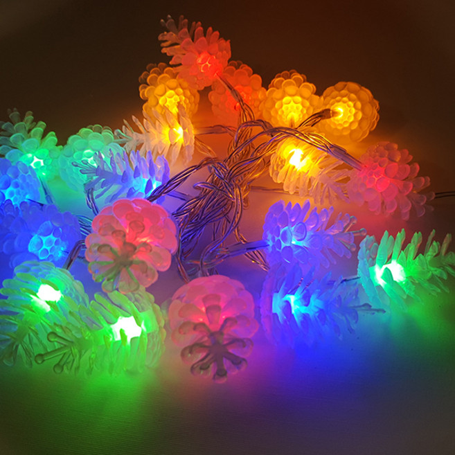 데코코마니 줄조명 20구, 솔방울