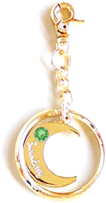 디랩 탄생석 달키링 열쇠고리, 8월 페리도트, 1개