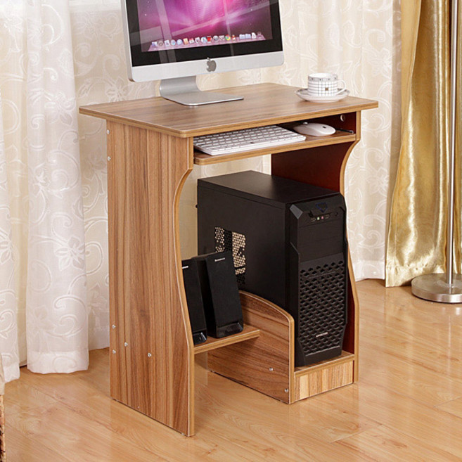 가팡 원목 1인용 컴퓨터 책상 600 x 400 x 720 cm, 브라운