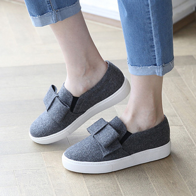 잭앤질 모직 리본 슬립온 JC9526