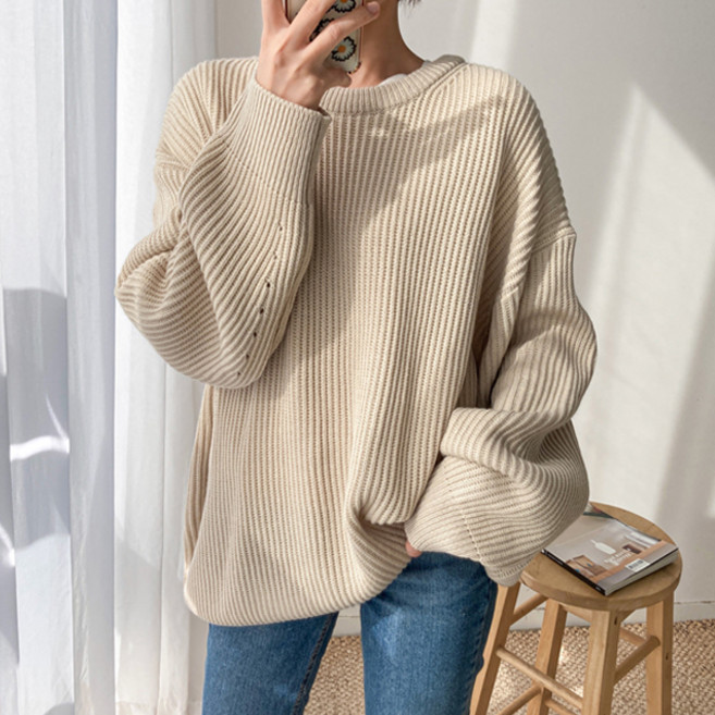 엔비룩 여성용 애플하찌 니트