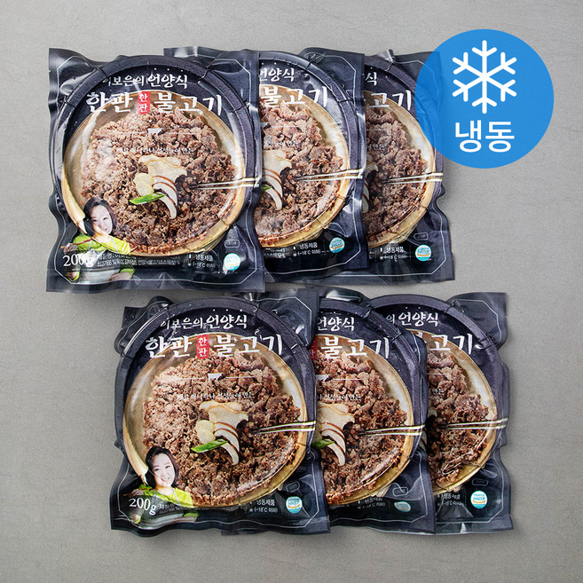 미국산 이보은의 언양식 한판 불고기 (냉동), 200g, 6팩