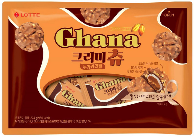 가나 크리미츄 누가카라멜, 224g, 1개