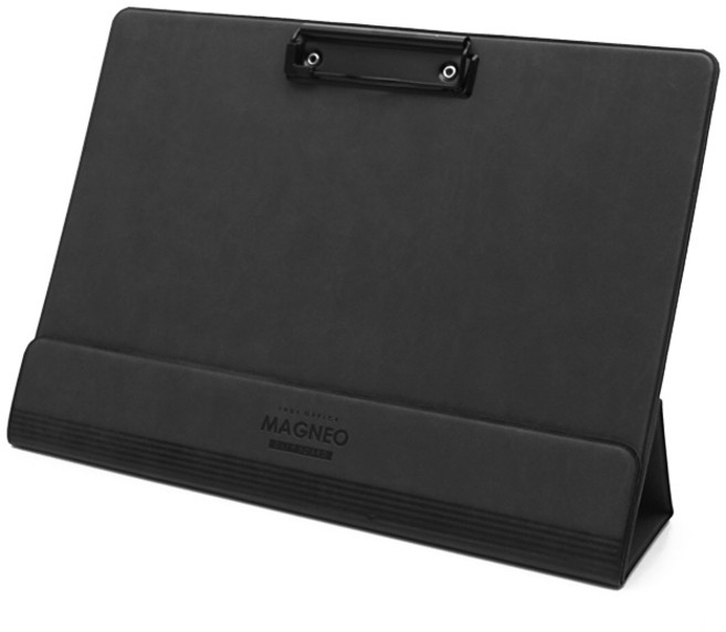 인디 다기능 마그네오 클립보드 가로형, 블랙, 1개