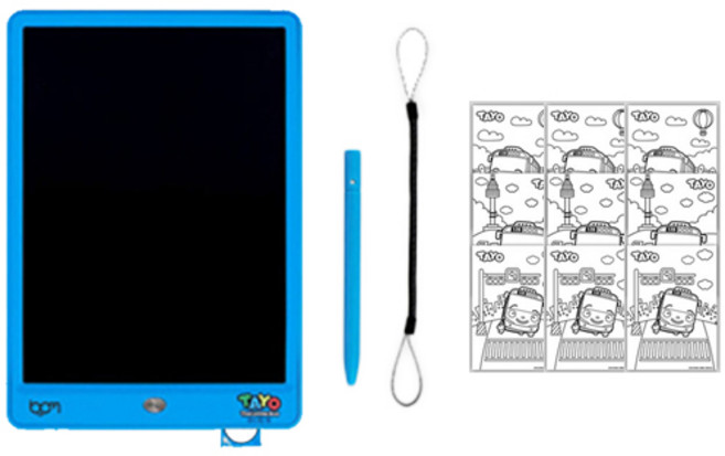 전자노트 스케치보드 세트 250 x 174 x 6.5 mm, 타요