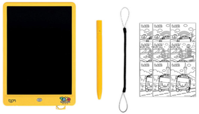 타요 전자노트 스케치보드 세트 250 x 174 x 6.5 mm, 라니