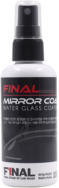 FINAL 자동차 미러코트 유리 발수코팅제, 100ml, 1개