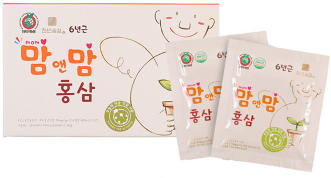 맘앤맘 천년숨결 6년근 유아 홍삼, 1.2L, 1개