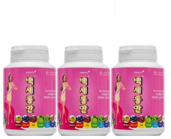 자연이야기 백세동안 건강환, 1500정, 3개