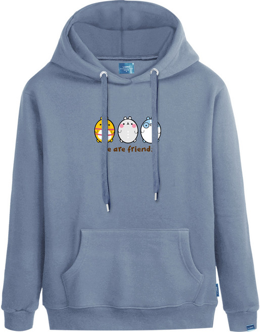 L.LAMO 刷毛H We Are Friends 連帽T恤