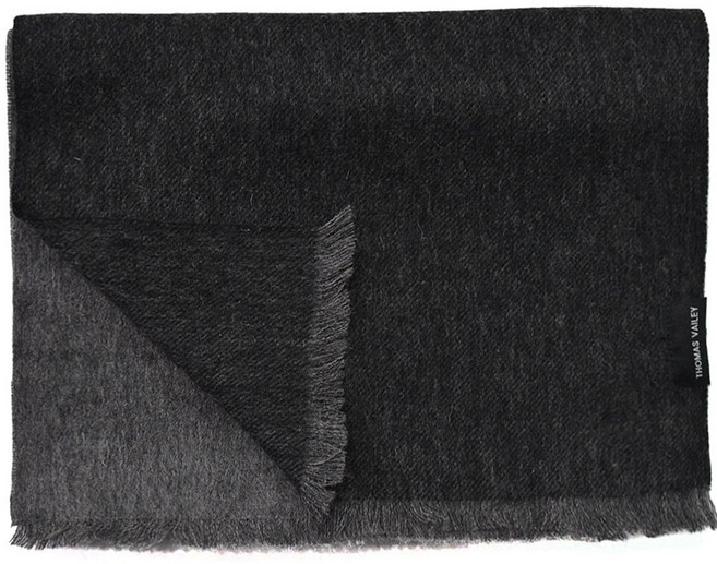 토마스베일리 캐시미어 블렌드 포인트 솔리드 울 머플러